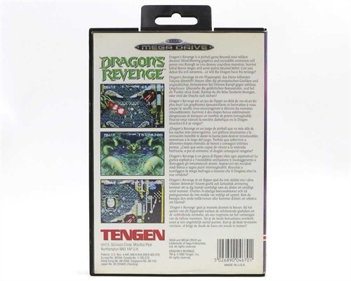 Dragons Revenge - Komplet I Æske - Sega Mega Drive Spil (B Grade) (Genbrug)
